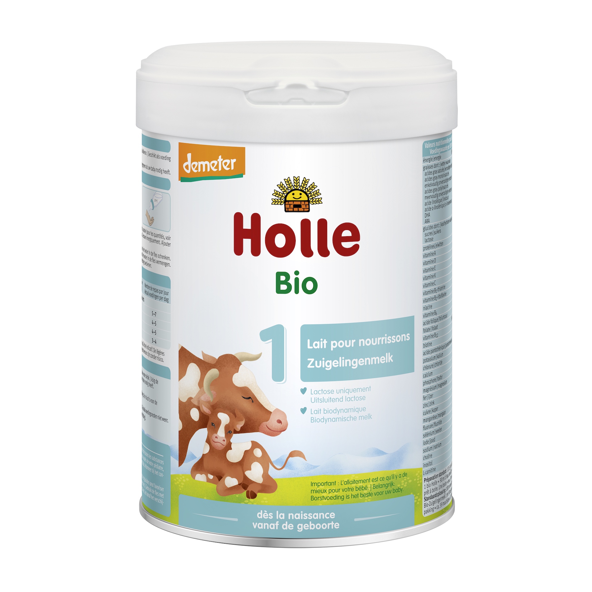 HOLLE Lait pour Nourrisson 1 - De 0  6 mois - 800 g