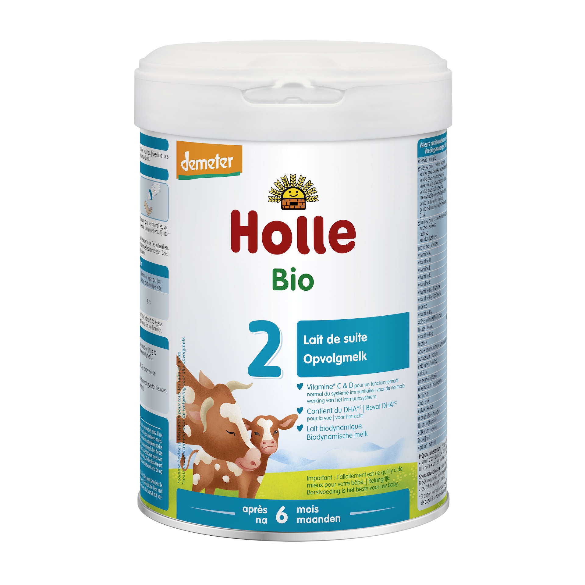 HOLLE Lait de Suite 2 - D�s 6 mois - 800 g
