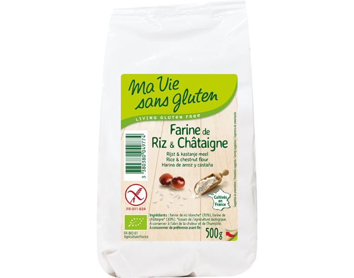 Farine De Riz Chataigne 500 G Ma Vie Sans Gluten Bebe Au Naturel