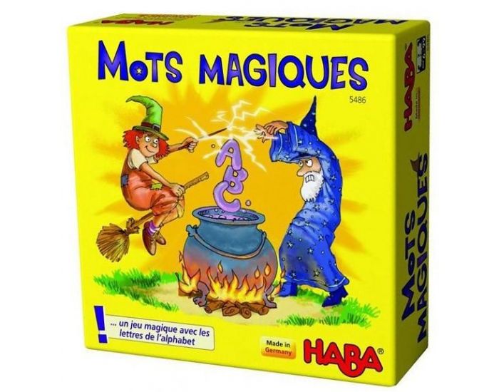 HABA 5486 - Mots magiques - jeu éducatif dès l'âge de 6 ans pour  l'apprentissage des lettres