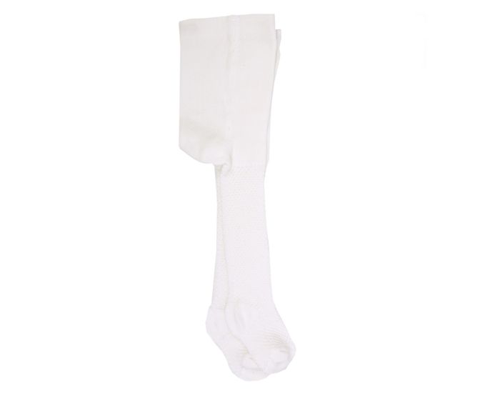 SEVIRA KIDS Collants bb Mixte en Coton Biologique - Ecru Naissance