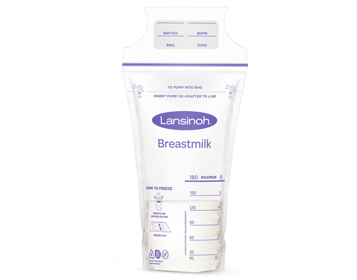 Sachets de conservation du lait maternel LANSINOH - Pack de 25
