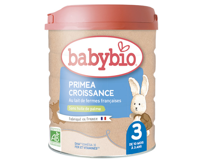 BABYBIO Croissance Prima 3 - Ds 10 mois - 800g