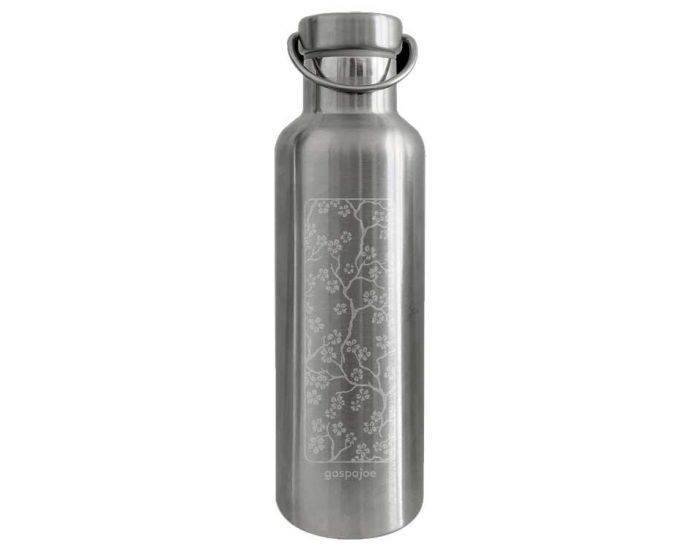 GASPAJOE Gourde en Inox 750 ml Collection Groovy - Fleurs de cerisier (4)