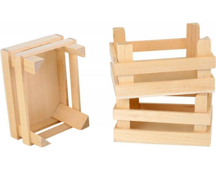 SMALL FOOT COMPANY Lot de 3 petites caisses en bois - Ds 3 ans (1)