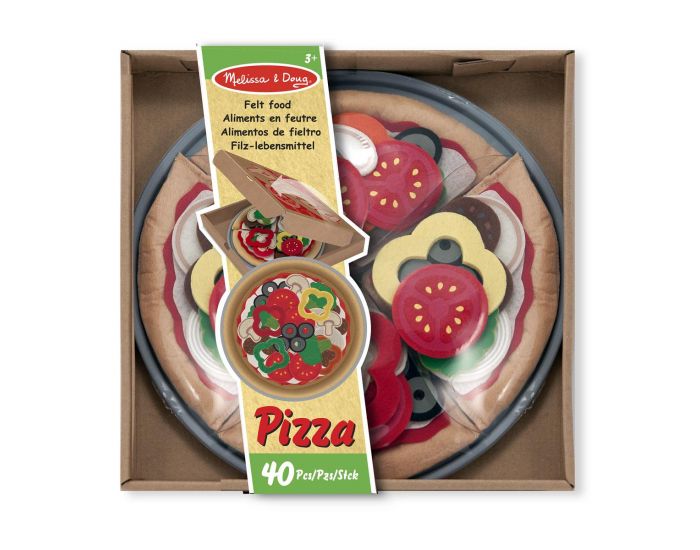 MELISSA & DOUG Pizza en Feutre - Ds 2 ans (1)