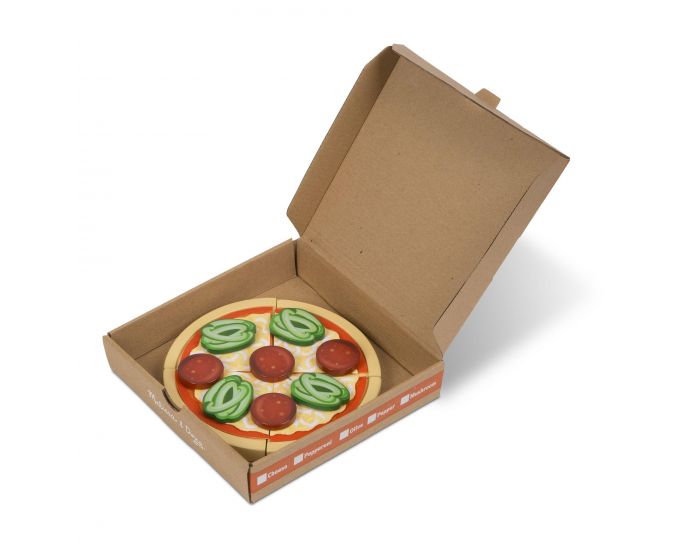 MELISSA & DOUG Comptoir  Pizzas en Bois - Ds 3 ans (1)