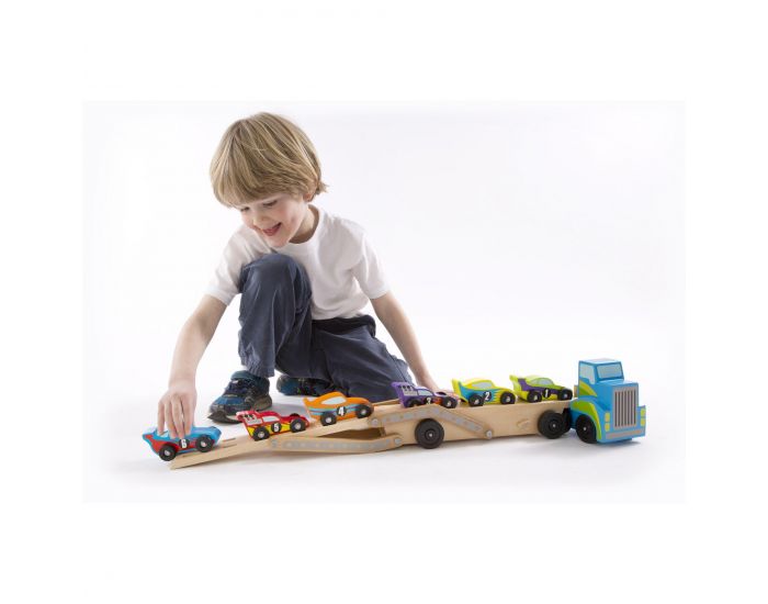 MELISSA & DOUG Porte-voitures de Course Gant - Ds 3 ans (3)