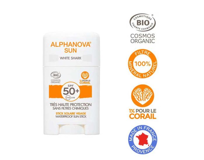 ALPHANOVA Stick Solaire Visage SPF 50  (1)