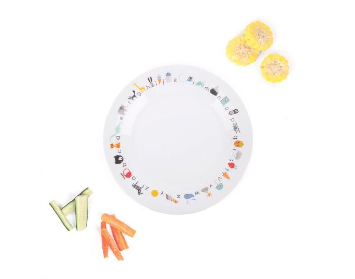 LOVE MAE Assiette En Porcelaine Avec Ventouse - ABC (1)