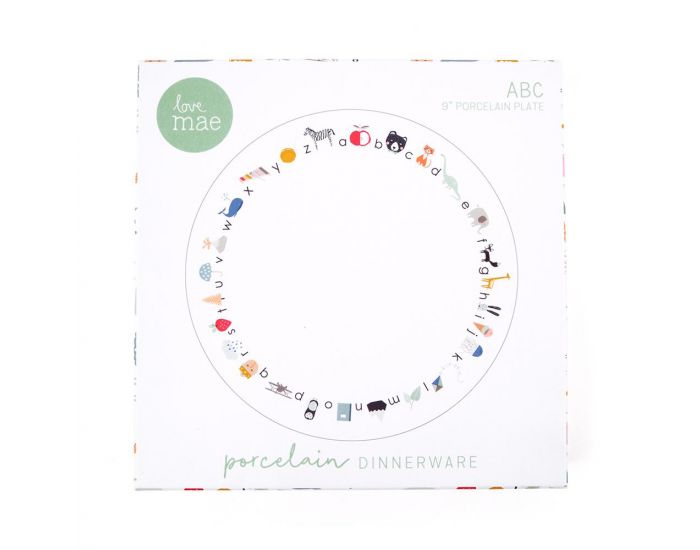 LOVE MAE Assiette En Porcelaine Avec Ventouse - ABC (4)