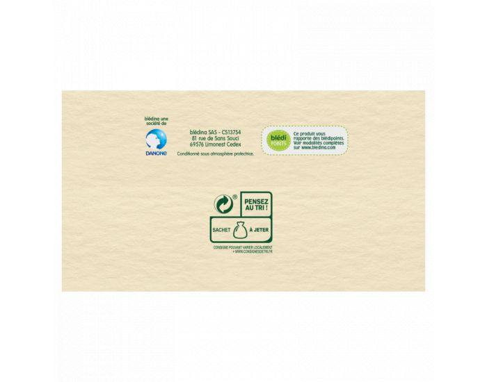 BLEDINA Les R�coltes Bio - Lot de 5 Sachets Muesli Vanille 200g - D�s 6 Mois (3)