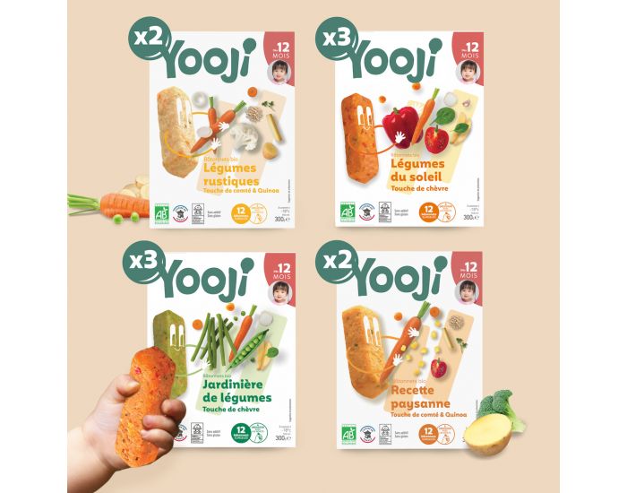 Bâtonnets de légumes surgelés 12 mois et plus Yooji - Mam'Advisor