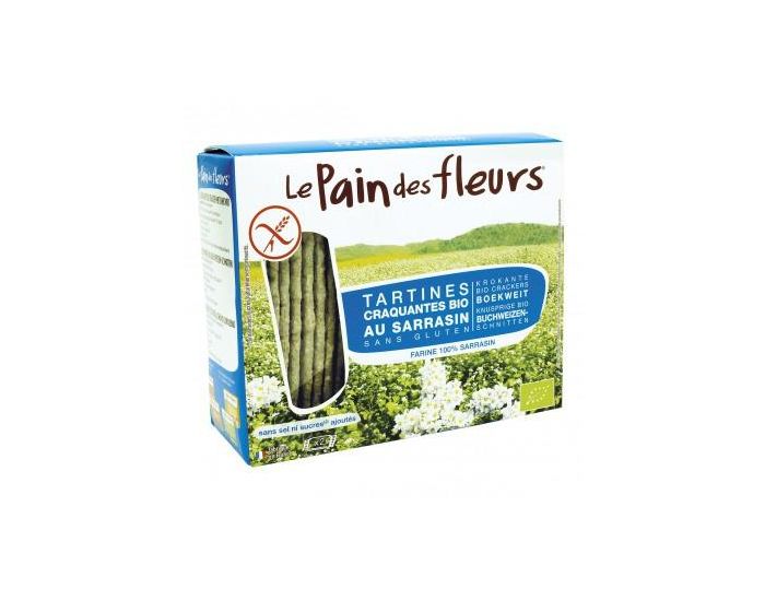 LE PAIN DES FLEURS Tartines craquantes au sarrasin SANS SEL sans gluten bio - 150 g (2)