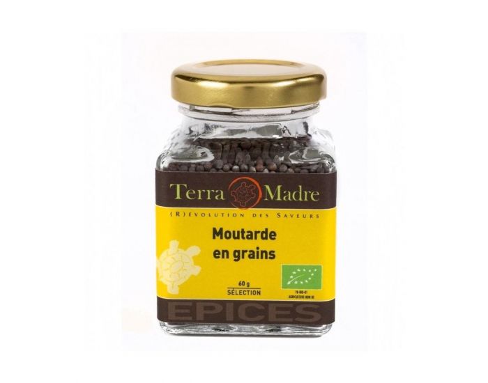 TERRA MADRE Moutarde Brune En Grains Bio - 60 g (1)