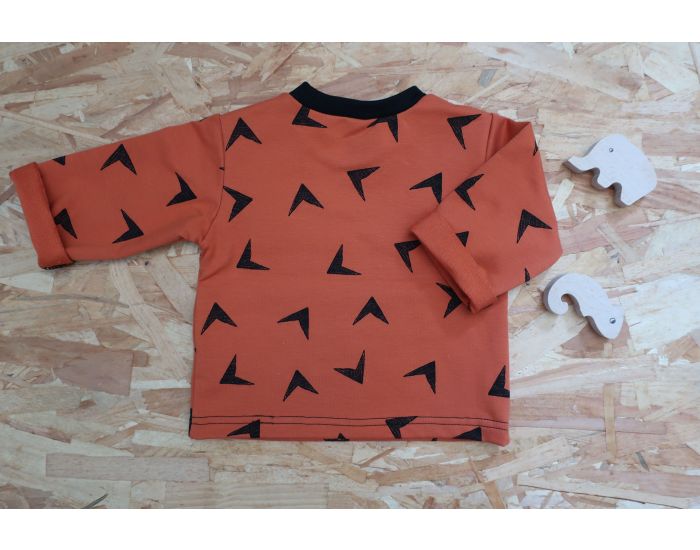 MOOMIE Tshirt Manches Longues - Flches orange (3)