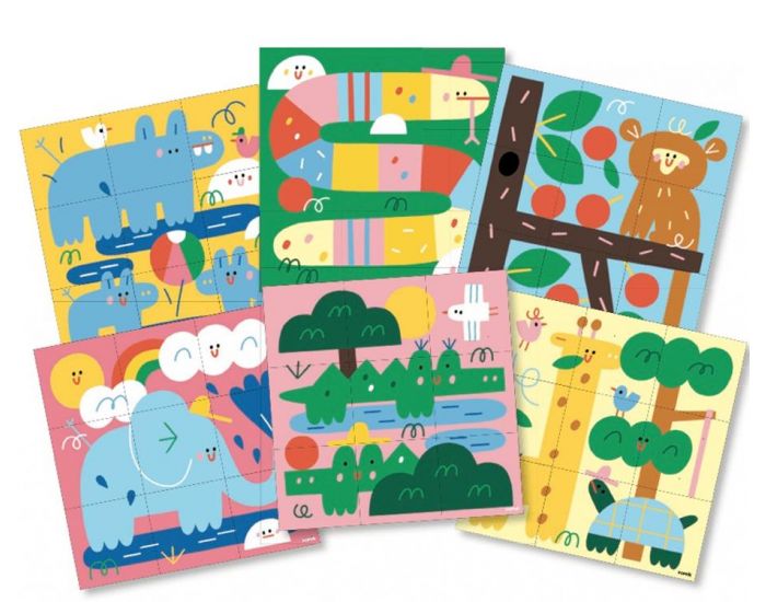 POPPIK Cartes et Gommettes Cratives Les Animaux - Ds 2 ans  (1)