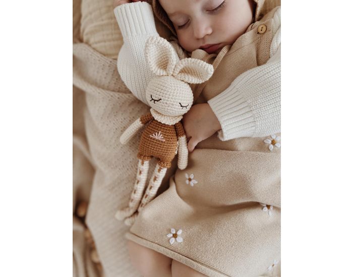 PATTI OSLO Doudou en Crochet - Lapin - Ds La naissance Marron (1)