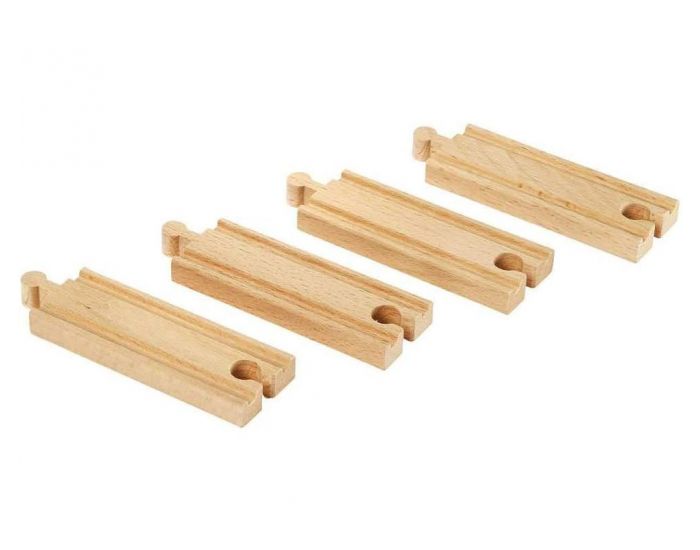 BRIO Rails Courts Droits - 108 mm - Ds 3 ans (2)