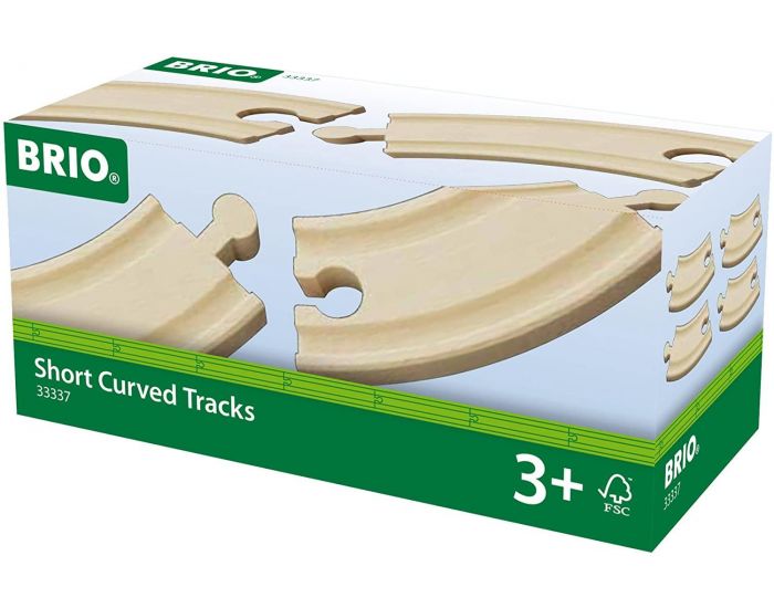 BRIO Petits Rails - Courbes 90 mm - Ds 3 ans  (1)