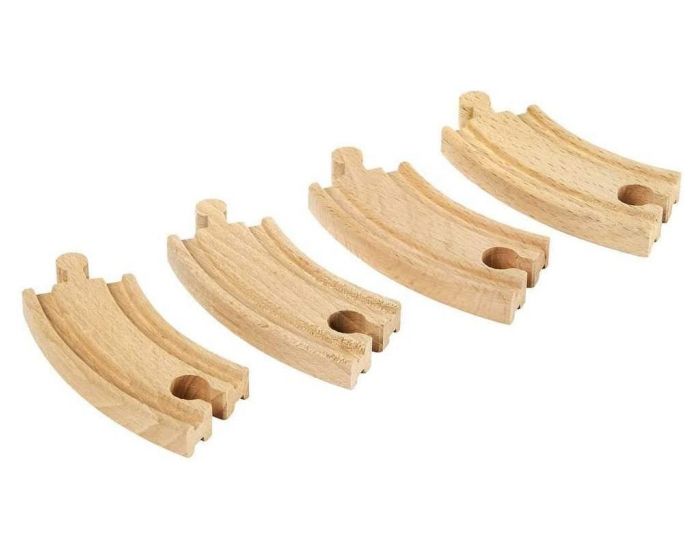 BRIO Petits Rails - Courbes 90 mm - Ds 3 ans  (2)