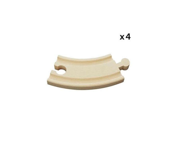 BRIO Petits Rails - Courbes 90 mm - Ds 3 ans  (3)