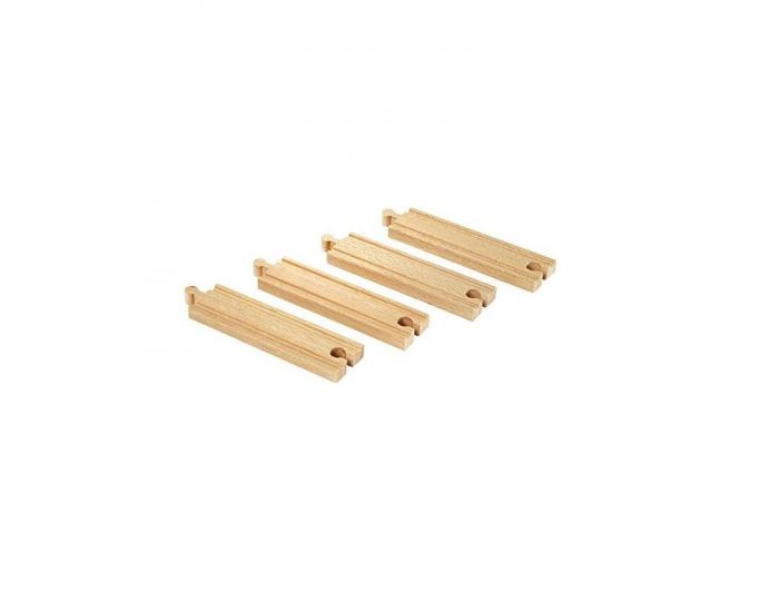 BRIO Rails Moyens Droits - 144 mm - Ds 3 ans  (2)