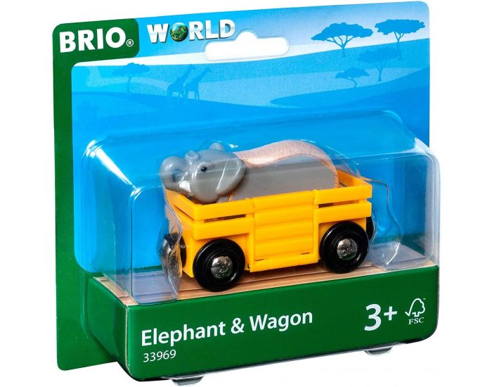 BRIO Wagon - Transporteur d'Elphant - Ds 3 ans  (3)