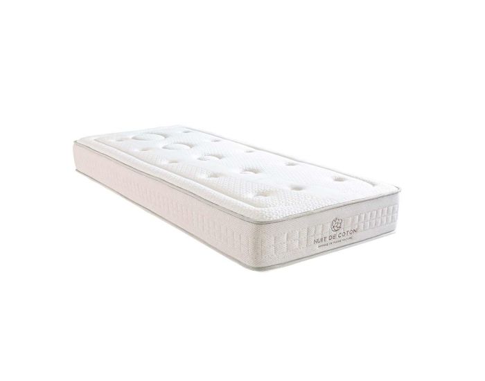 NUIT DE COTON Ensemble Prlude 2.0 Bio - Matelas Latex Naturel + Sommier Bois - 1 Personne (9)