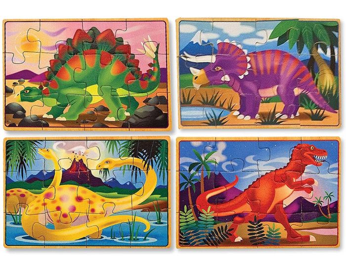 MELISSA & DOUG Ensemble puzzles dinosaures 12 pices - Ds 2 ans (2)