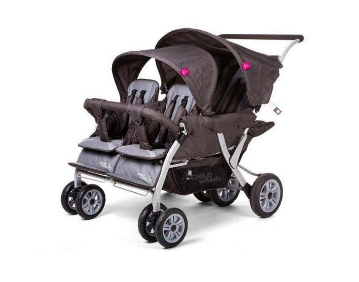 CHILDWHEELS Poussette Quadruple Noire (1)