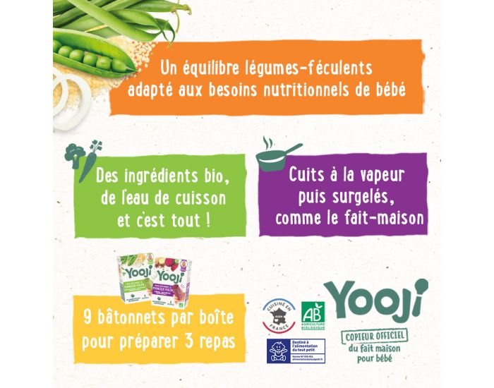 YOOJI Btonnets  manger main Betterave Quinoa Bio 4 x 225g - Ds 12 mois (2)