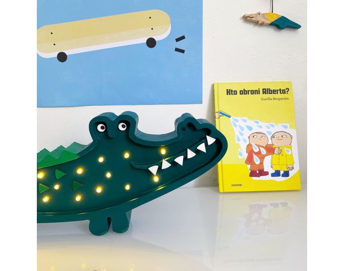 LITTLE LIGHTS Lampe Veilleuse Crocodile Vert - Ds 3 ans (2)