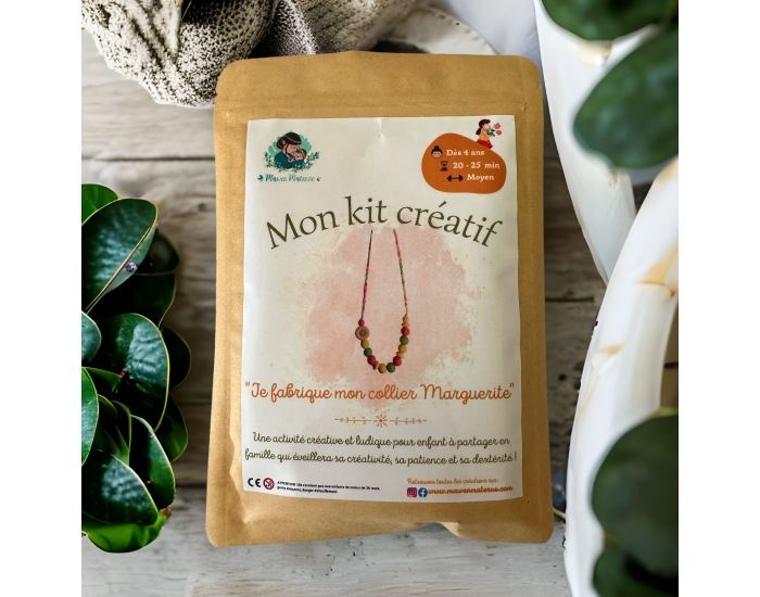 Kit créatif enfant Je fabrique mon collier - Marguerite - dès 4 ans -  Pour enfant/Kits créatif - Mawen Materne