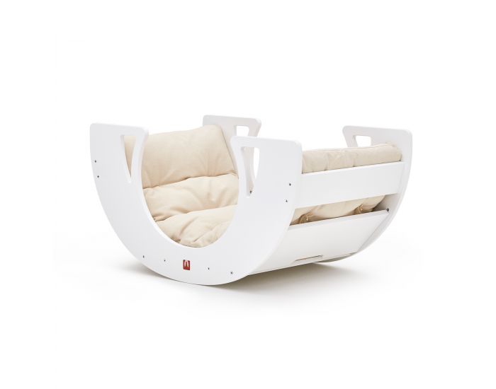 BIANCONIGLIOKIDS Rocker Enfant Modulable 11-en-1 Pont Pikler Dodo Classic - Blanc - D�s 3mois (10)
