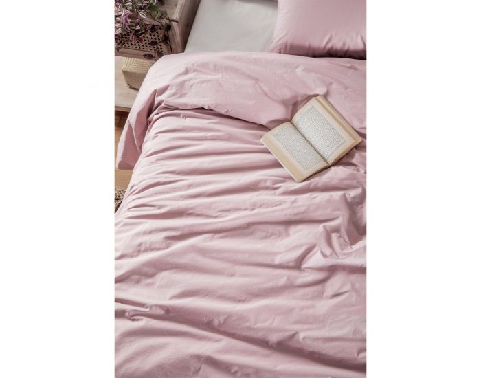 KADOLIS Housse de Couette Adulte en Percale de Coton Bio Lav - Provence 240 x 260 cm (6)