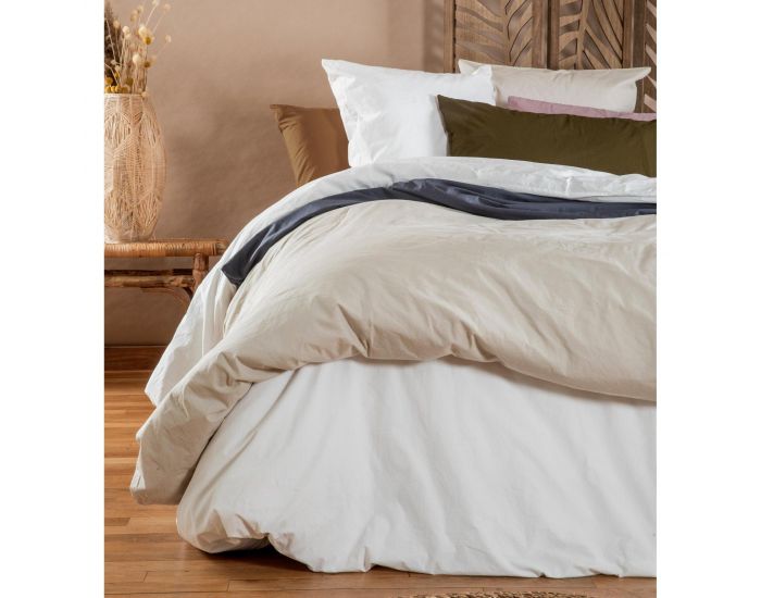 KADOLIS Drap Plat Adulte en Percale de Coton Bio Lav - Provence (11)