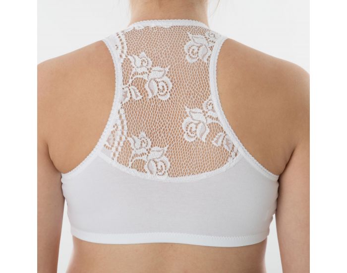 Brassière de maternité et d'allaitement coton bio blanche Cache