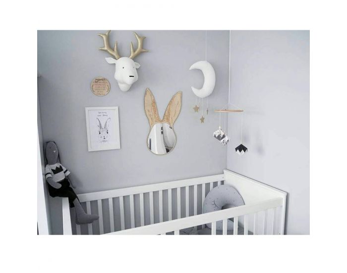 SEVIRA KIDS D�coration murale - troph�e animal en peluche Cerf blanc (12)