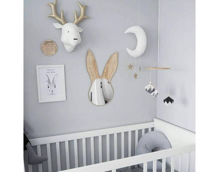 SEVIRA KIDS D�coration murale - troph�e animal en peluche Cerf bleu (10)