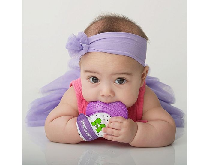 SEVIRA KIDS Moufle mitaine de dentition en silicone Gris (15)