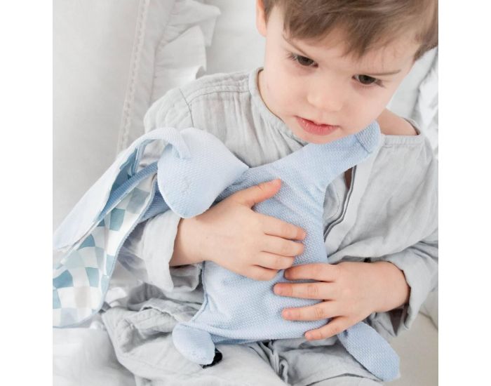 SEVIRA KIDS Doudou bouillotte compresse gel froid - sp�cial b�b� - 2 en 1 Hercule - Denim (14)