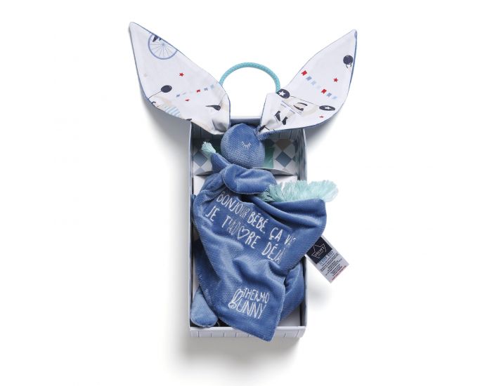 SEVIRA KIDS Doudou bouillotte compresse gel froid - sp�cial b�b� - 2 en 1 Hercule - Denim (15)