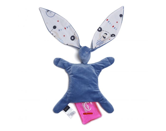 SEVIRA KIDS Doudou bouillotte compresse gel froid - sp�cial b�b� - 2 en 1 Hercule - Denim (16)