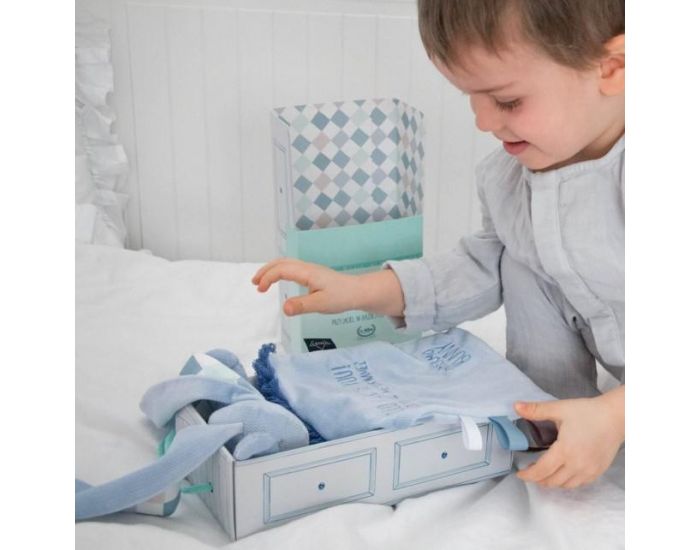 SEVIRA KIDS Doudou bouillotte compresse gel froid - sp�cial b�b� - 2 en 1 Hercule - Denim (26)