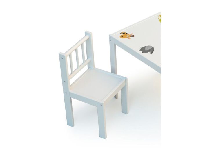 WEBABY Chaise Enfant -  Blanc (9)