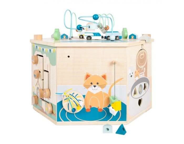 SMALL FOOT COMPANY Cube de Motricit XXL - Animaux Domestiques - Ds 1 an (1)