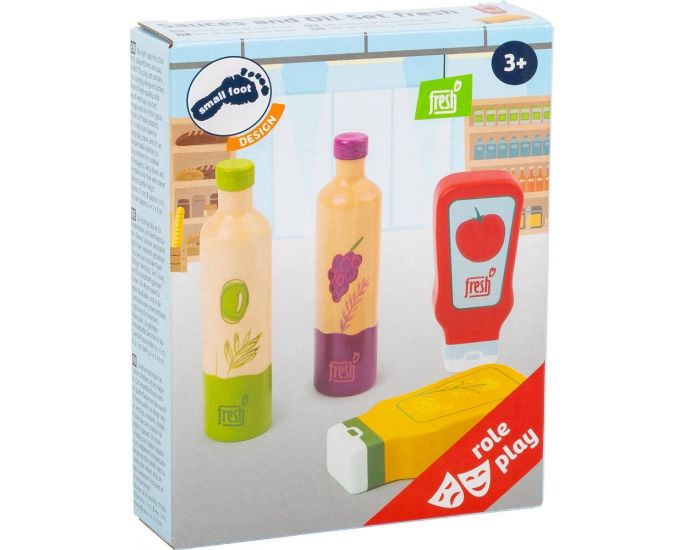 SMALL FOOT COMPANY Set de Sauces et Huiles - Fresh - Ds 3 ans (3)