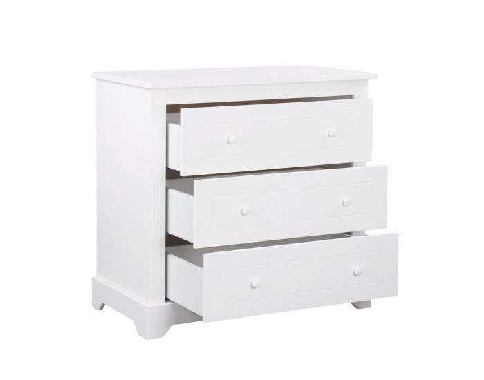 AKITEN RETAIL Commode - 3 Tiroirs - Mona Blanc (1)