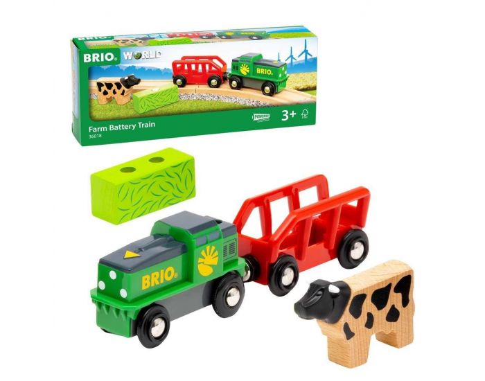 BRIO Train de la Ferme  Pile - Ds 3 ans  (1)